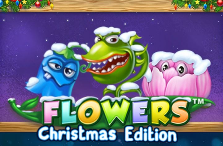 slot machine flowers christmas edition