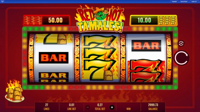 griglia slot machine Red Hot Tamales 